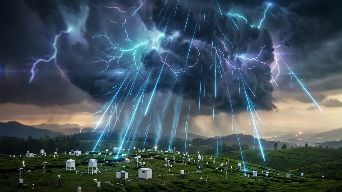 Partículas vindas do espaço atravessaram tempestades e revelaram campos elétricos que balões e aviões dificilmente conseguem medir por dentro
