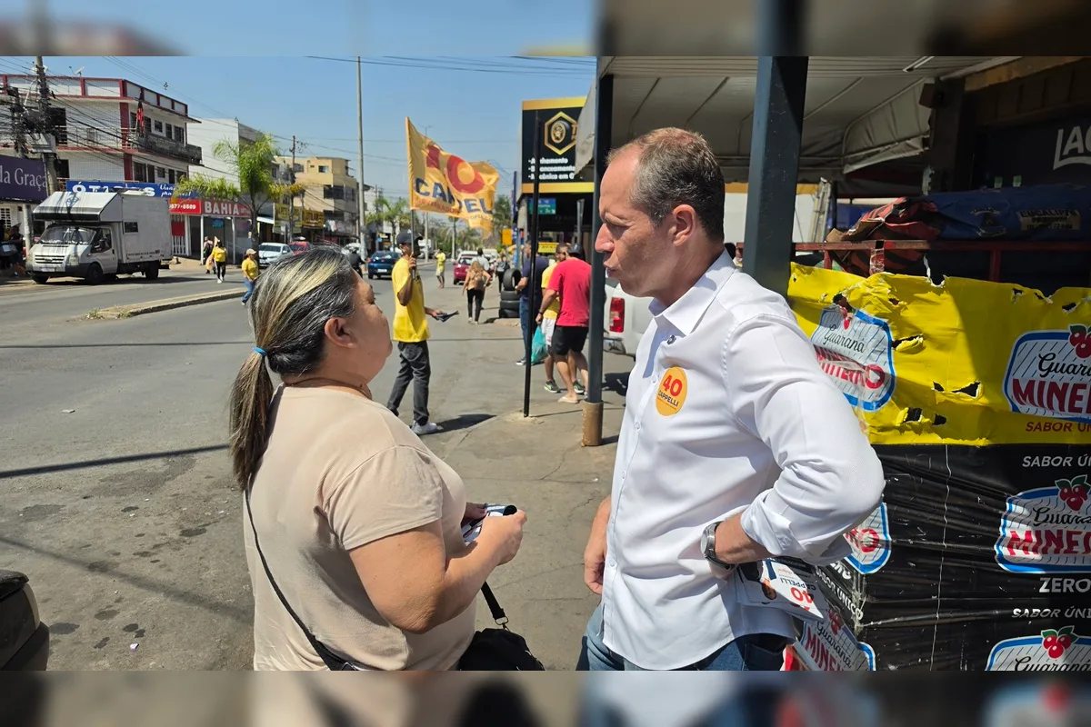Em caminhada no Riacho Fundo, Cappelli defende plano de zerar fila da saúde