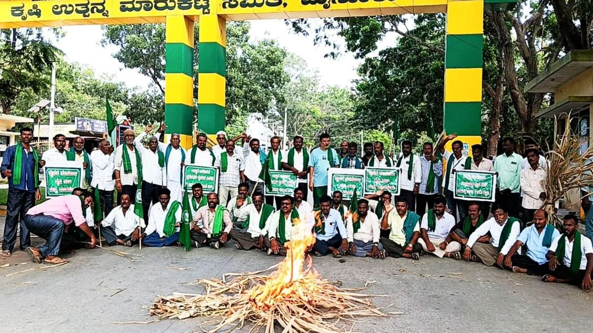 Sugarcane farmers protest over delay in increasing FRP; object to absence of farmers’ representative in Ramesh Chand panel