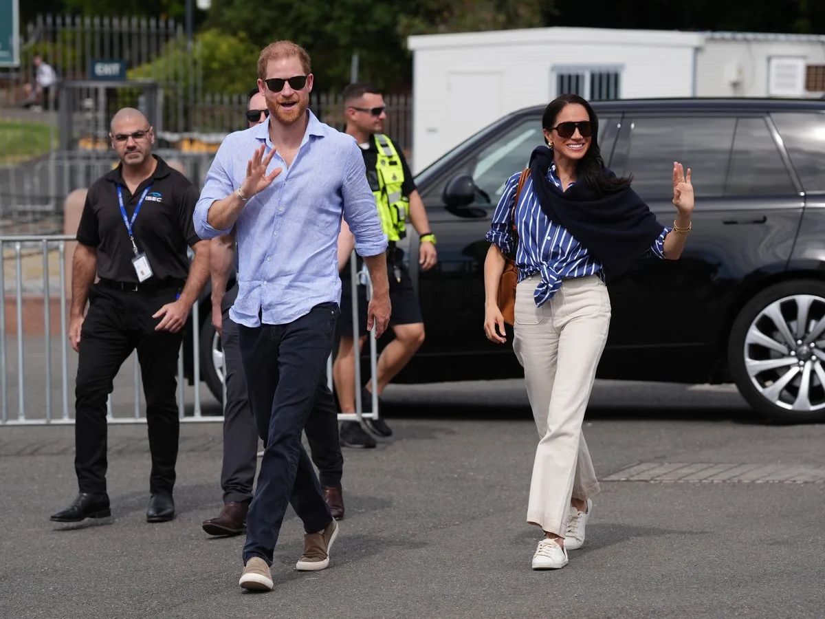 Prince Harry, Meghan and children Archie and Lillibet arrive back in Britain