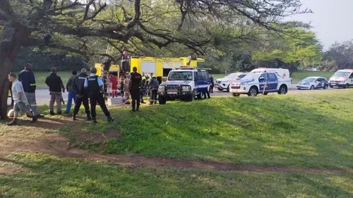 WATCH: Man rescued after allegedly being robbed and thrown into Durban North drain