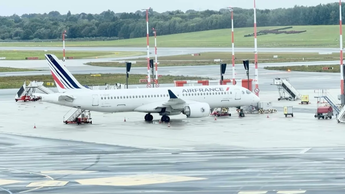Air France-Jet mit Problemen - Zwischenlandung in Hamburg legt Flugverkehr lahm
