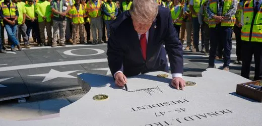 USA: Donald Trump feiert neuen Hubschrauberlandeplatz am Weißen Haus