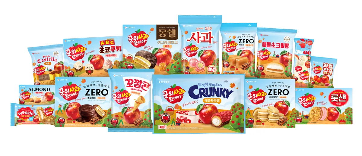 대구 군위 사과가 몽쉘-꼬깔콘에 쏙쏙… 과자-빵 15종 나왔다