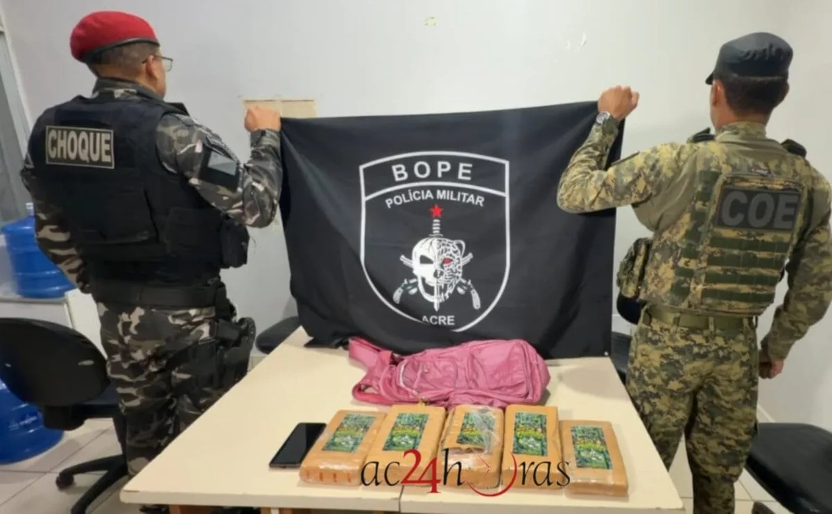 BOPE prende casal com mais de 5 kg de maconha durante ação