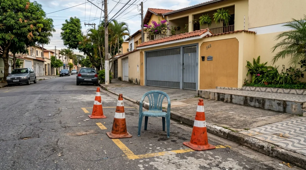 O que diz a lei de trânsito brasileira sobre motoristas e moradores que permitem familiares estacionar em frente à própria casa?