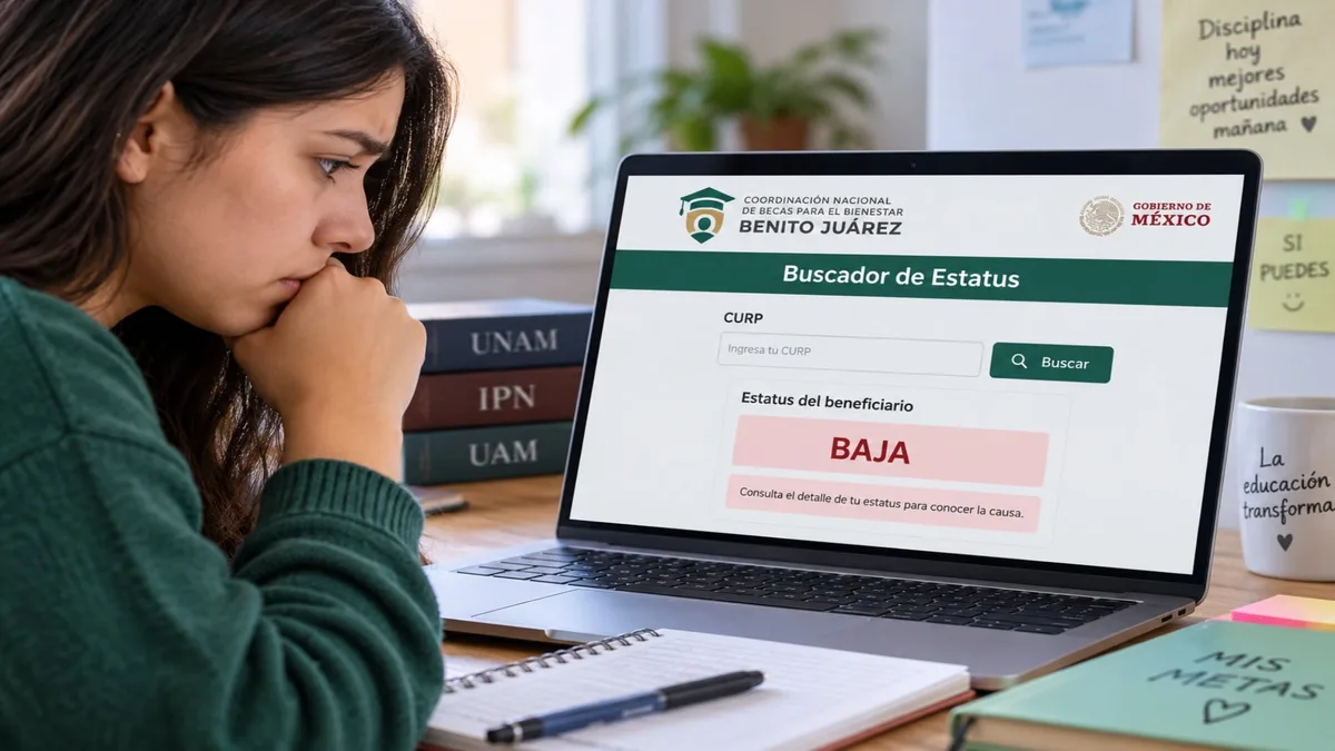 Atención estudiantes: el mensaje en el Buscador de Estatus que indica que podrías perder la Beca del Bienestar
