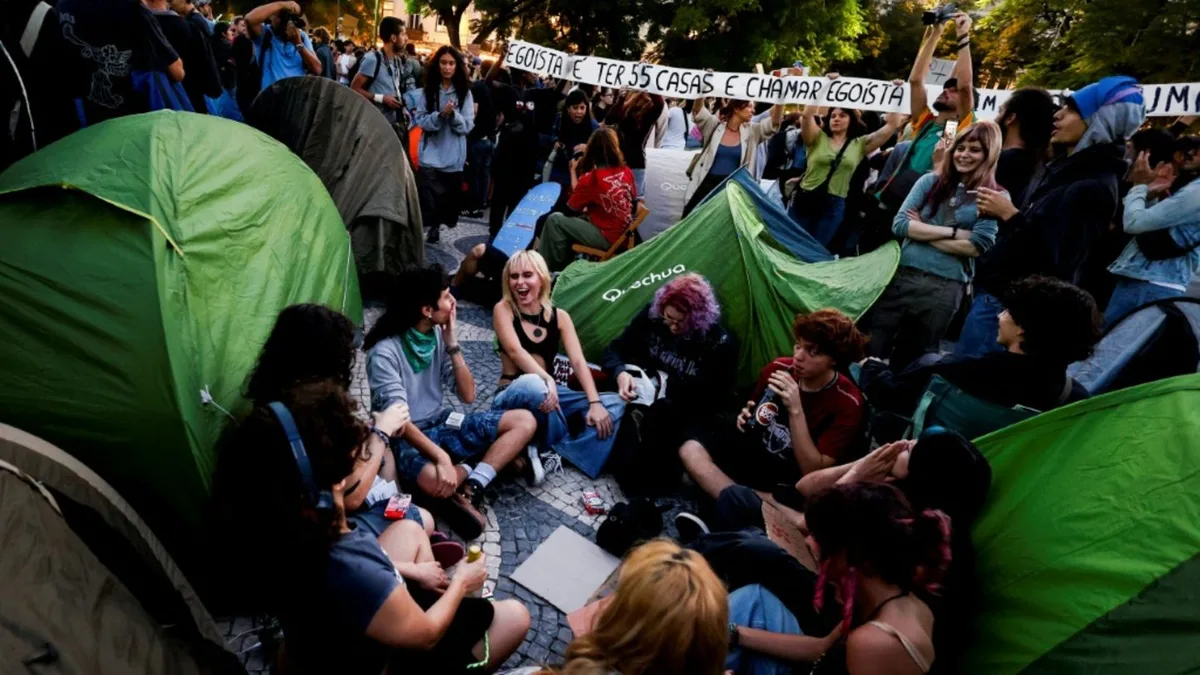 Wohnungsnot in Portugal: Protestcamp in Lissabon errichtet