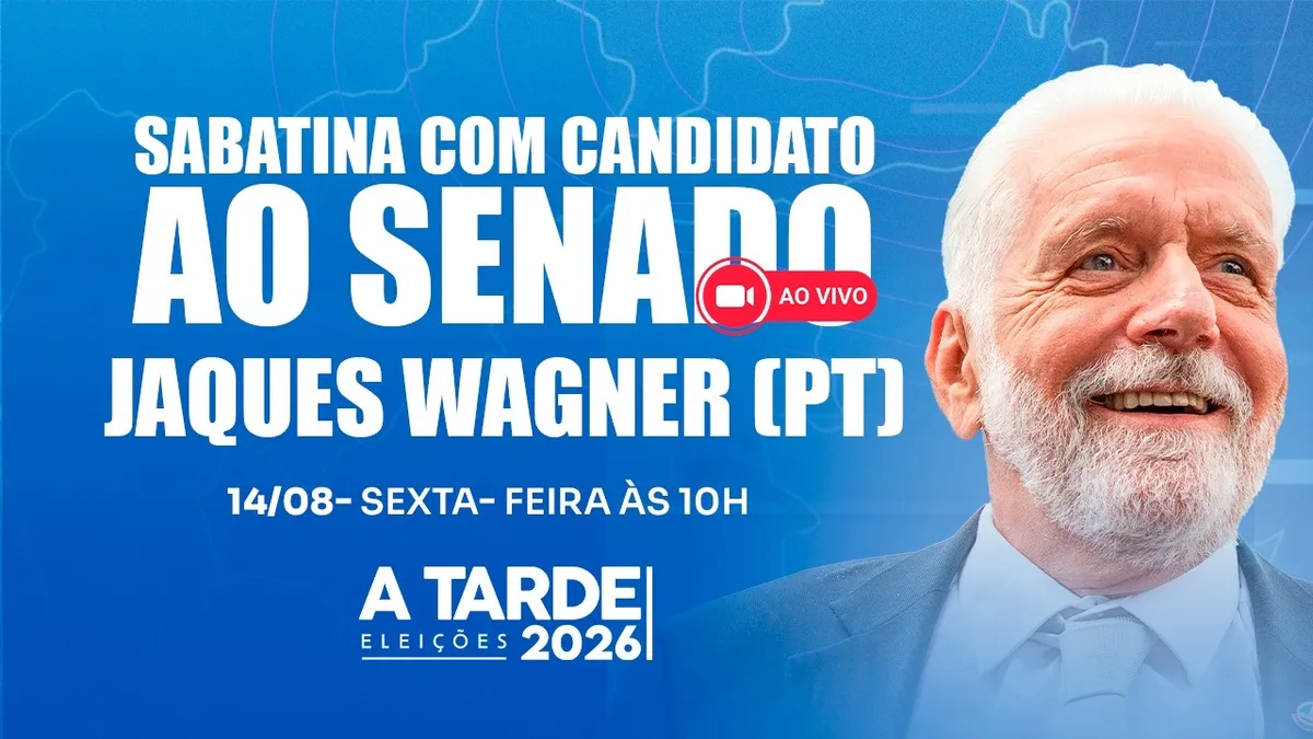 Grupo A TARDE sabatina Jaques Wagner nesta sexta-feira (14)