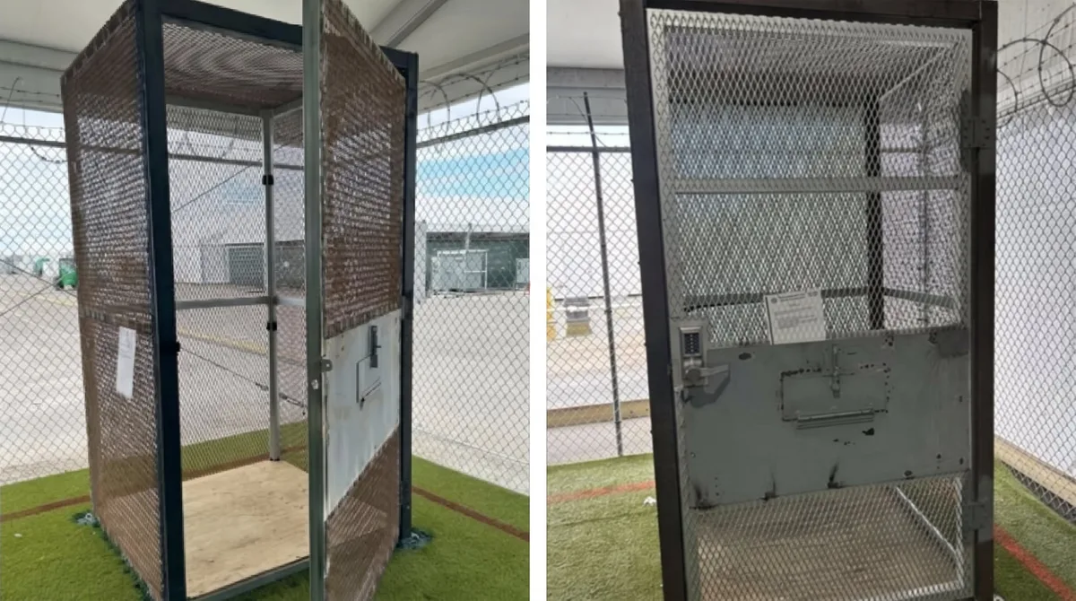 Jaulas metálicas en "Alligator Alcatraz": el informe del DHS que documentó las condiciones de detención de migrantes en Florida