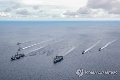"이란戰 배치 美항모 '보급 악몽'…3천500㎞밖 섬이 군수기지"