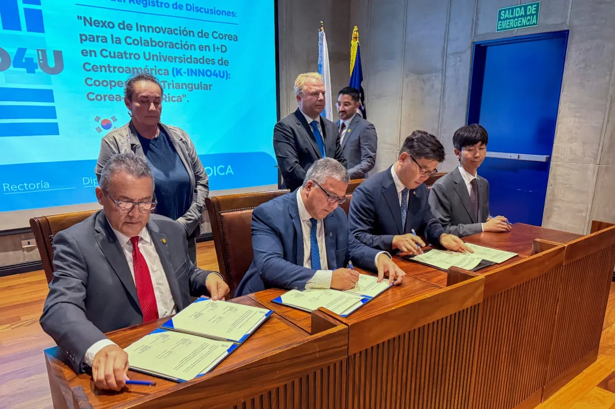 Universidad de Costa Rica firma acuerdo por USD 5 millones con Corea del Sur para impulsar innovación en Centroamérica