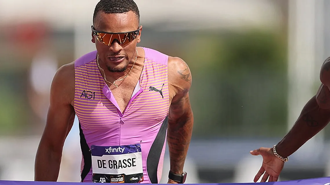 Sprinter De Grasse clinches spot in Diamond League Final, joining fellow Canadians Arop, Mitton