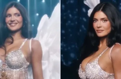 Kylie Jenner estreia na passarela da Victoria’s Secret com sutiã de US$ 50 milhões