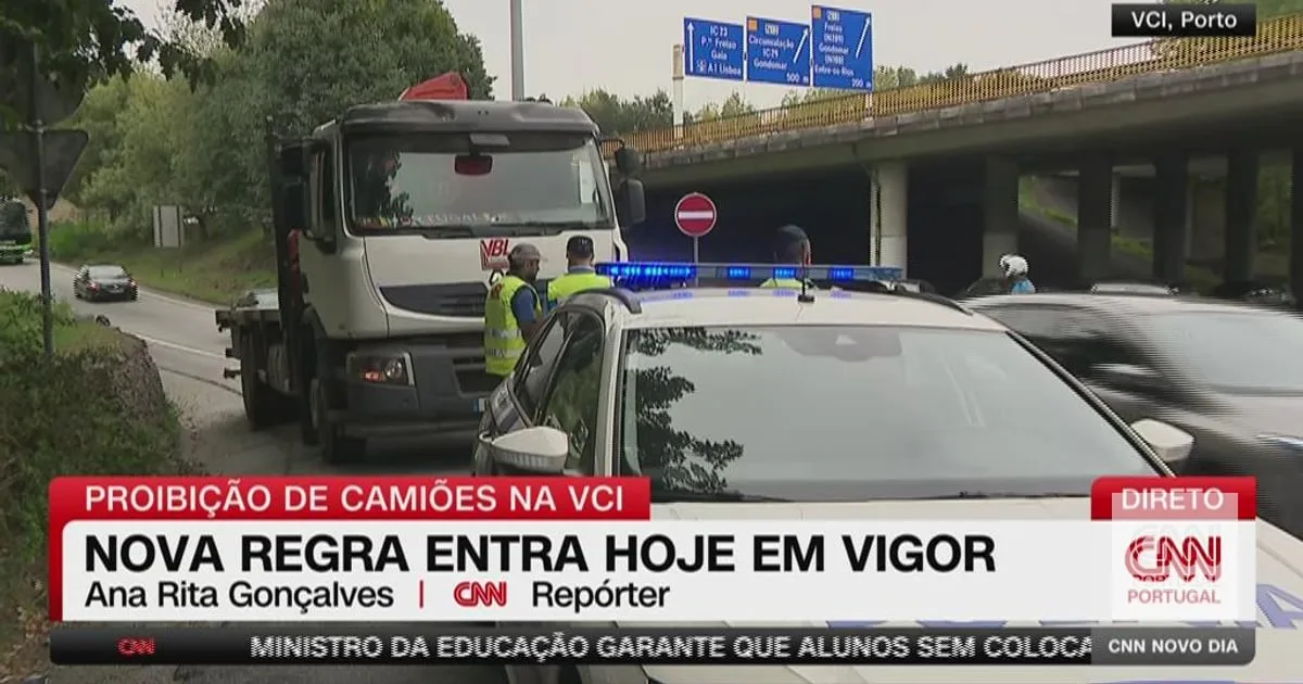 Regra entra hoje em vigor: camiões na VCI só se estiverem devidamente registados na plataforma