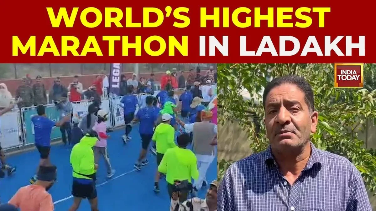 Ladakh Marathon Sees Over 5,000 Global Runners; Participants Promote Anti-Drug Fitness