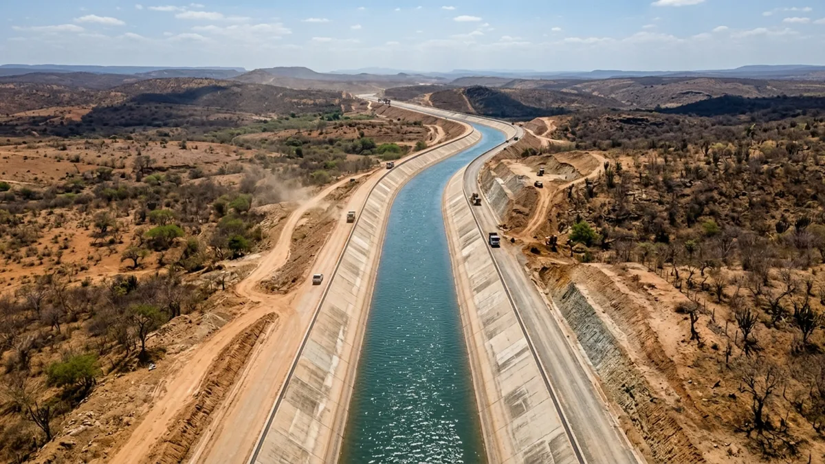 Rio artificial de 145,3 km em construção para levar água a uma das áreas mais secas do Ceará impressiona pela engenharia