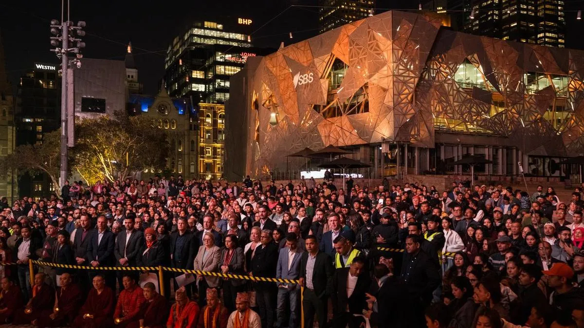 'Every candle lit for you': hundreds attend Nepal vigil