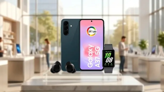 Galaxy A37 em oferta: intermediário com IP68, até 256 GB e vários combos no precinho