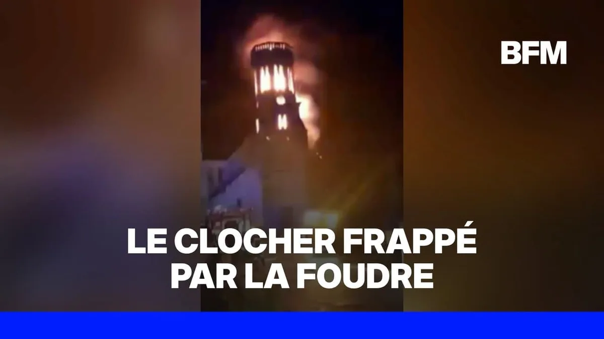 Aveyron: la foudre frappe une église et provoque un incendie