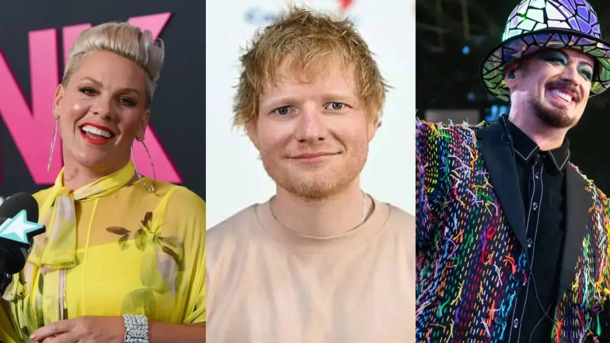 Los artistas que sí defienden a Ed Sheeran tras apartar a Macklemore de su gira por apoyar a Palestina: de Pink a Boy George