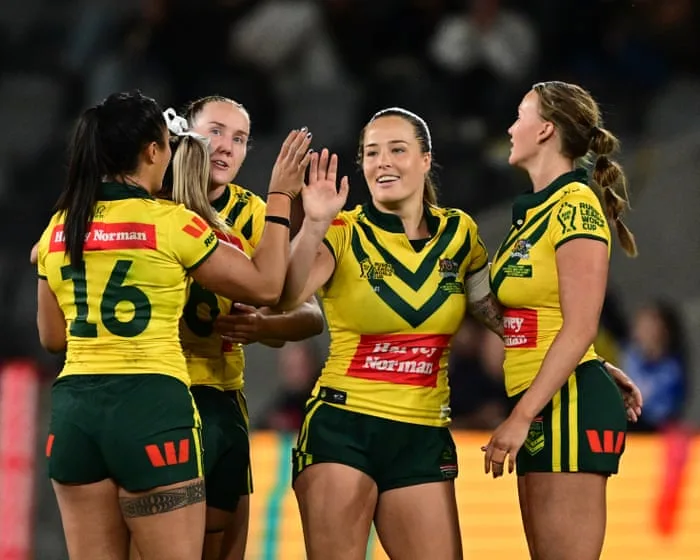 Australia cruise past Samoa in women’s Rugby League World Cup opener