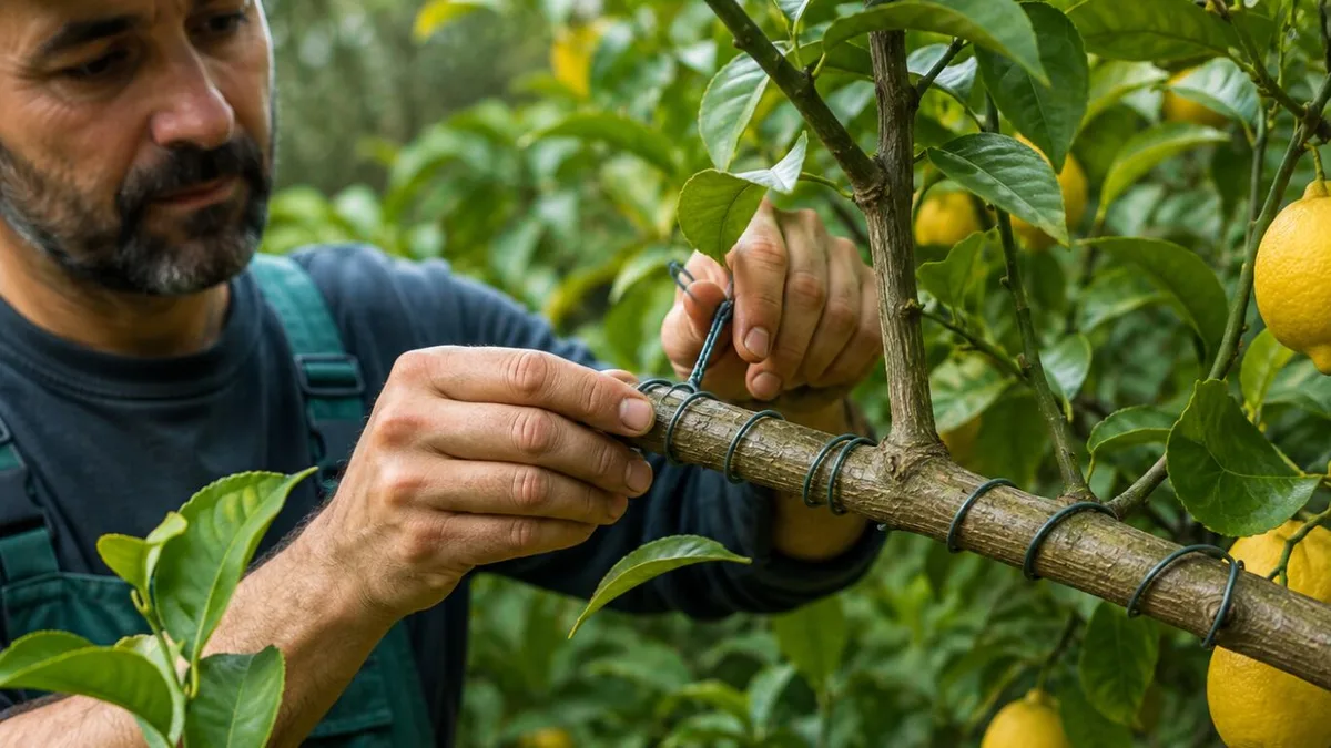 Atar un alambre en las ramas del limonero: para qué sirve y cuáles son sus riesgos