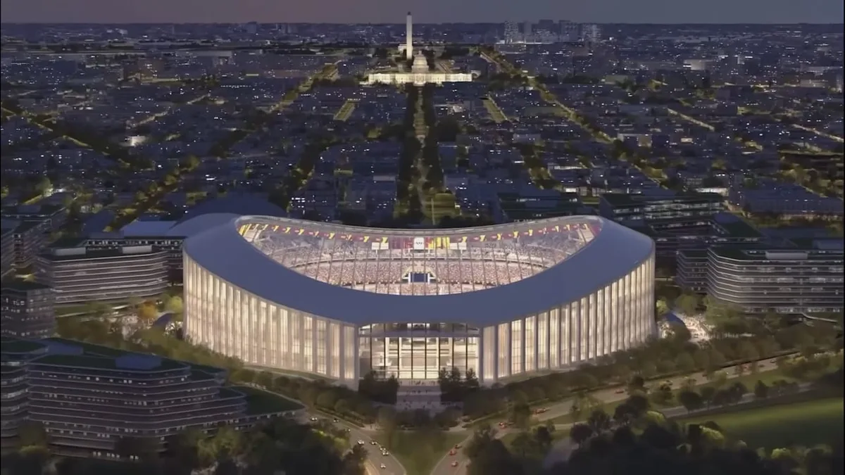 3,8 Milliarden Euro - Neues Luxus-Stadion direkt neben Trump