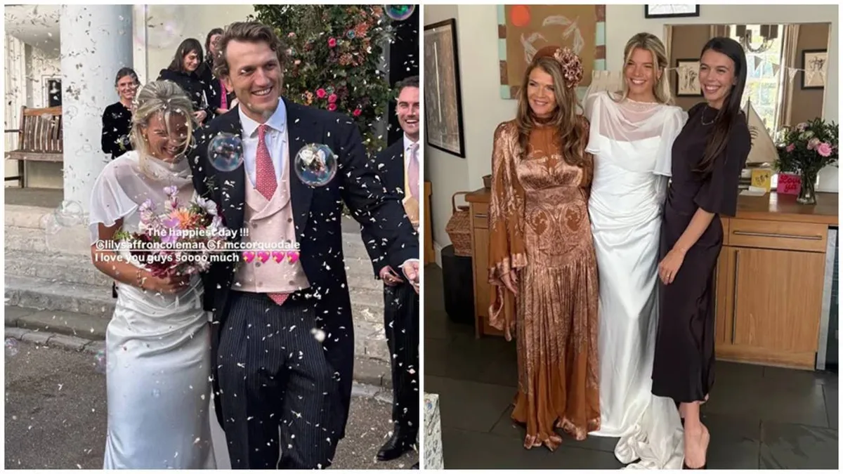 Annabel Croft’s daughter Lily Coleman marries Princess Diana’s relative in London