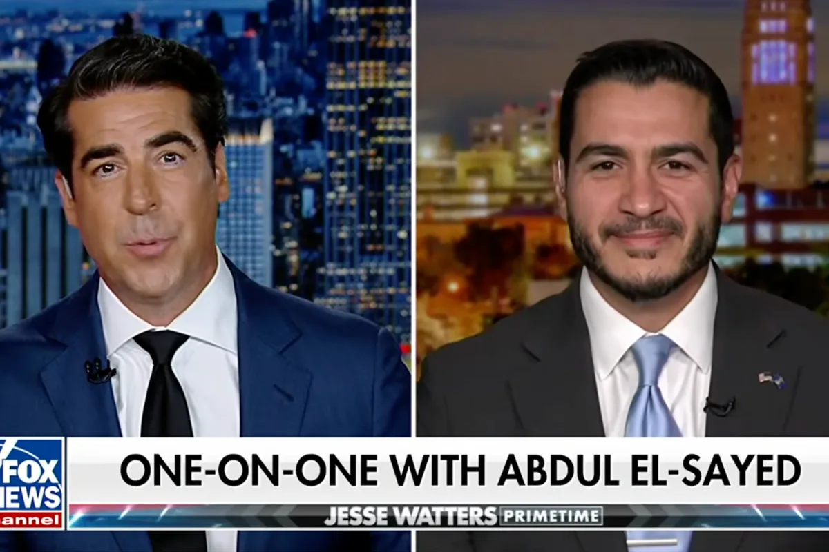 Jesse Watters jokingly attacks Fox cohost for ‘gay shaming’ him over his bromance with Michigan progressive