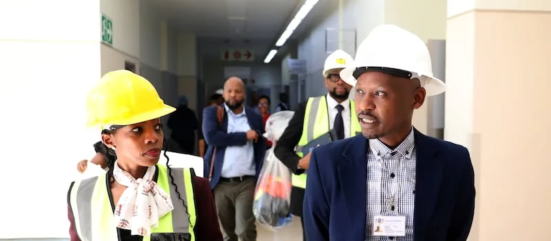 Public protector checks progress at Charlotte Maxeke hospital after fire