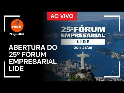 Ao vivo: abertura do 25º Fórum Empresarial Lide
