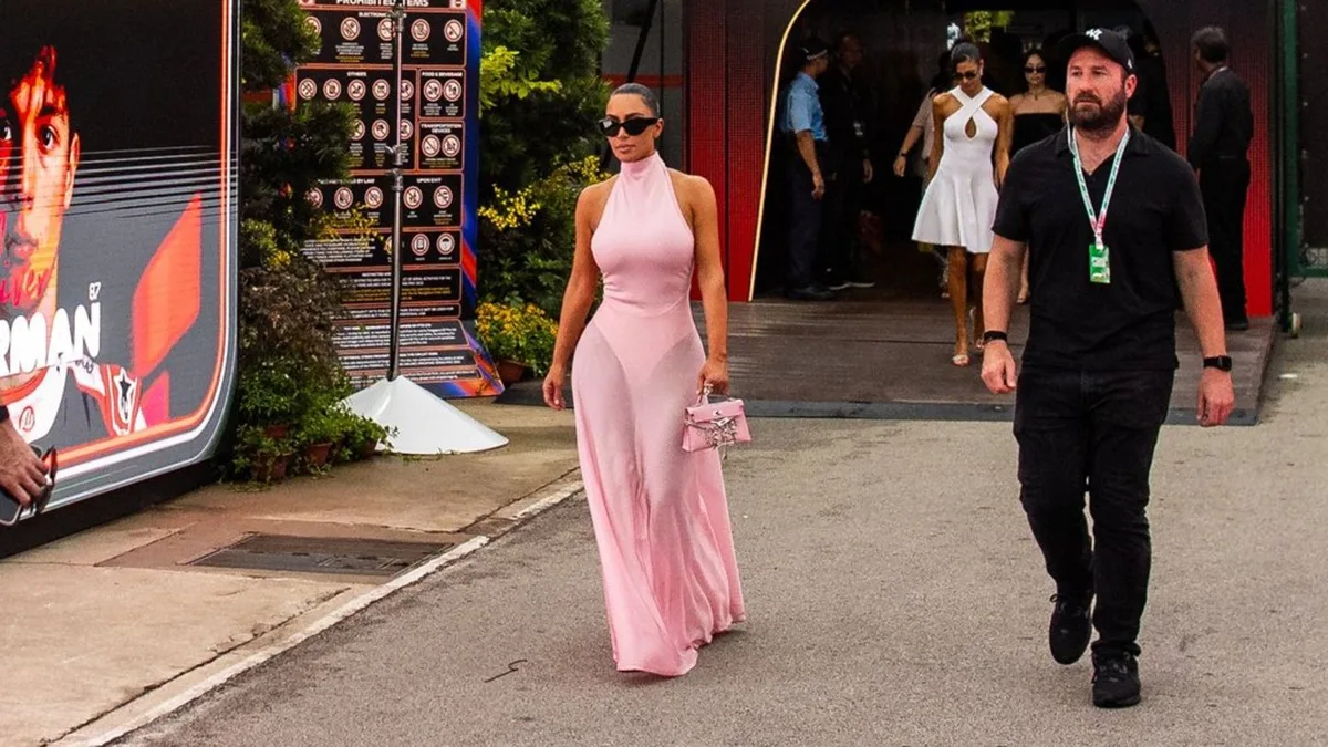 Kim Kardashian: Glamour-Auftritt im Formel-1-Fahrerlager