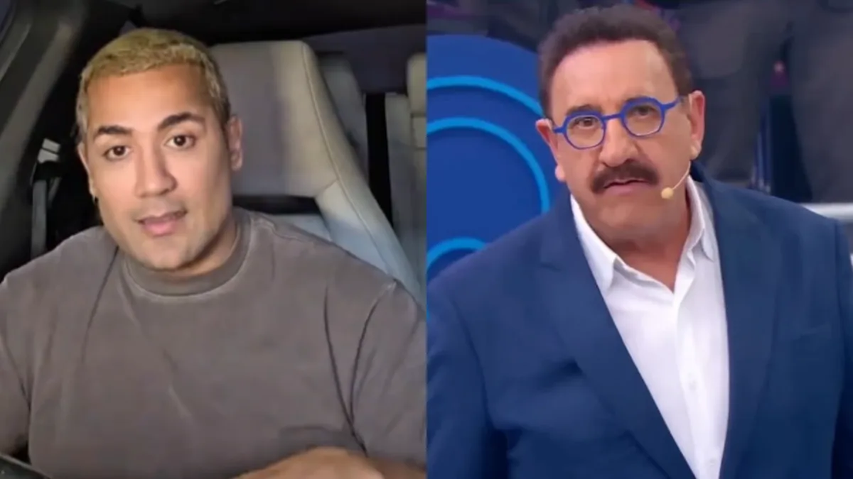 Cantor Tiago Piquilo se pronuncia após Ratinho dizer que ele estava com “cara de viado”, e faz pedido; assista Tiago Piquilo se pronuncia após ser chamado de "viado" por Ratinho, e faz pedido; assista (Reprodução/TikTok/SBT)
