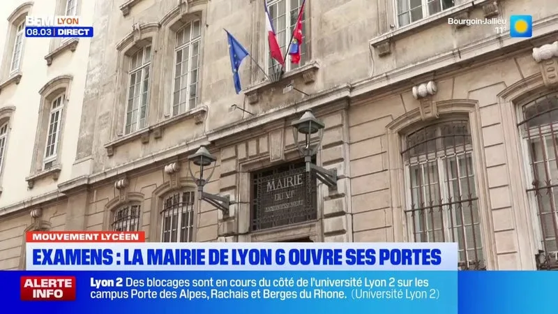 La mairie du 6e a ouvert ses portes ce week-end pour que les lyéens puissent passer leurs examens