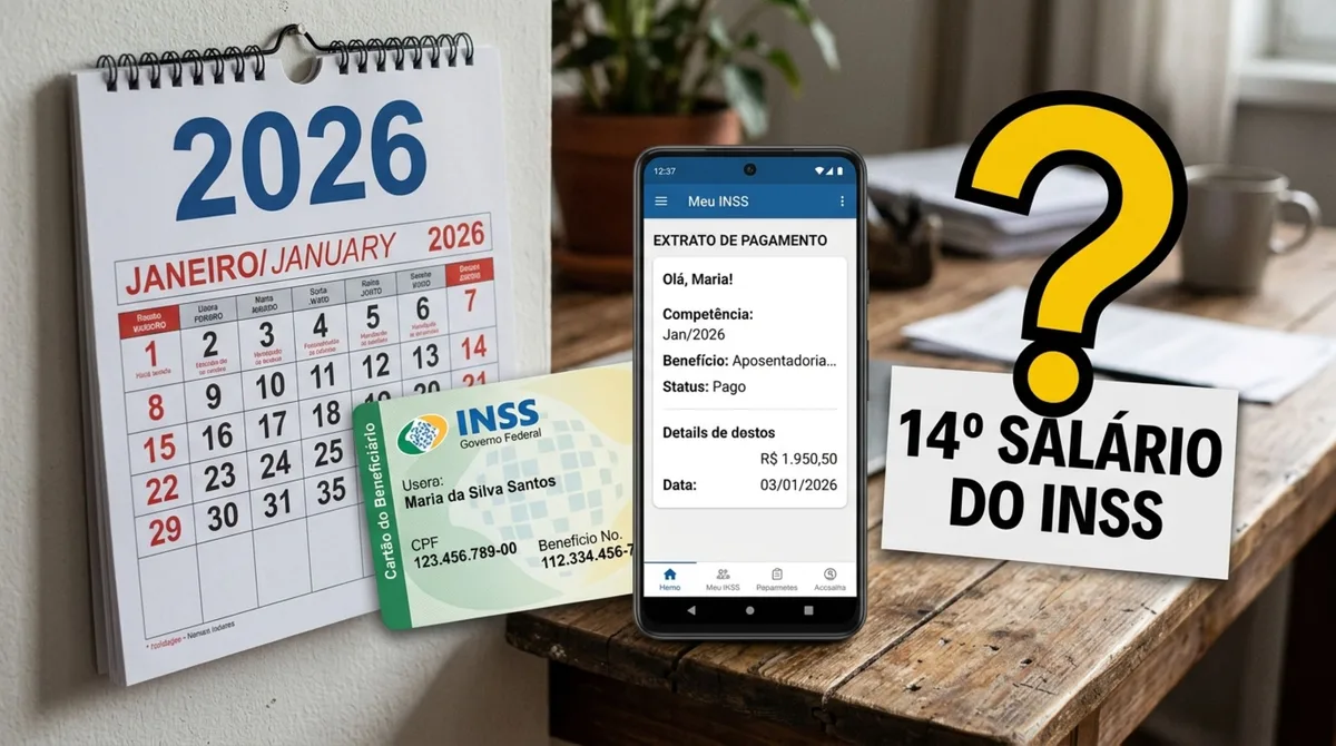 INSS faz alerta para aposentados e pensionistas que aguardam pelo 14º salário em 2026