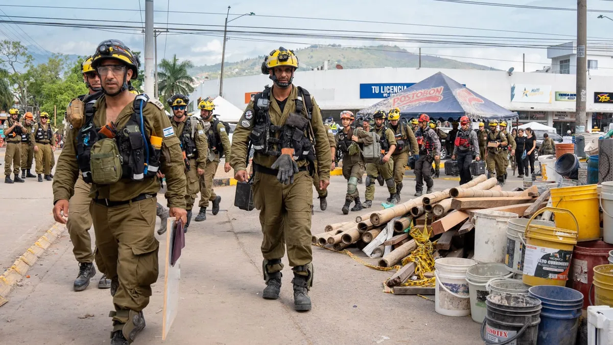 La delegación israelí en Colombia inició la fase de recuperación tras el terremoto: “Estamos aportando una amplia experiencia en búsqueda y rescate”