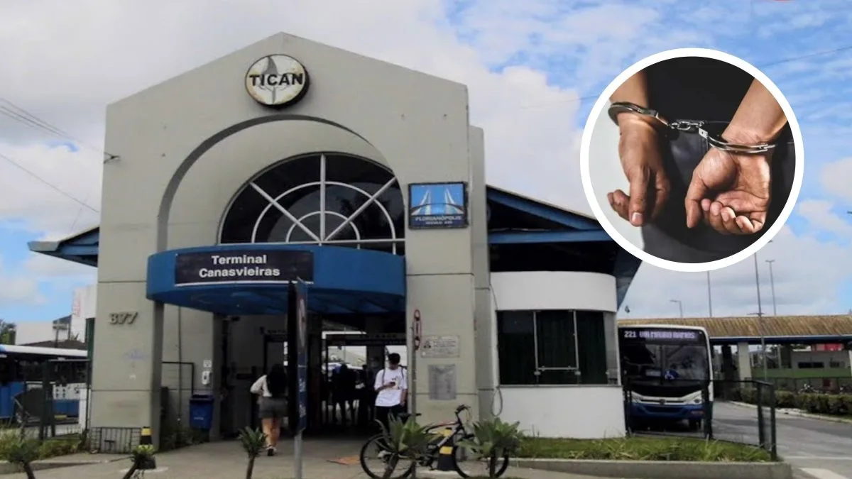 Um dia após sair da cadeia, homem é preso por violência sexual em terminal de ônibus de Florianópolis
