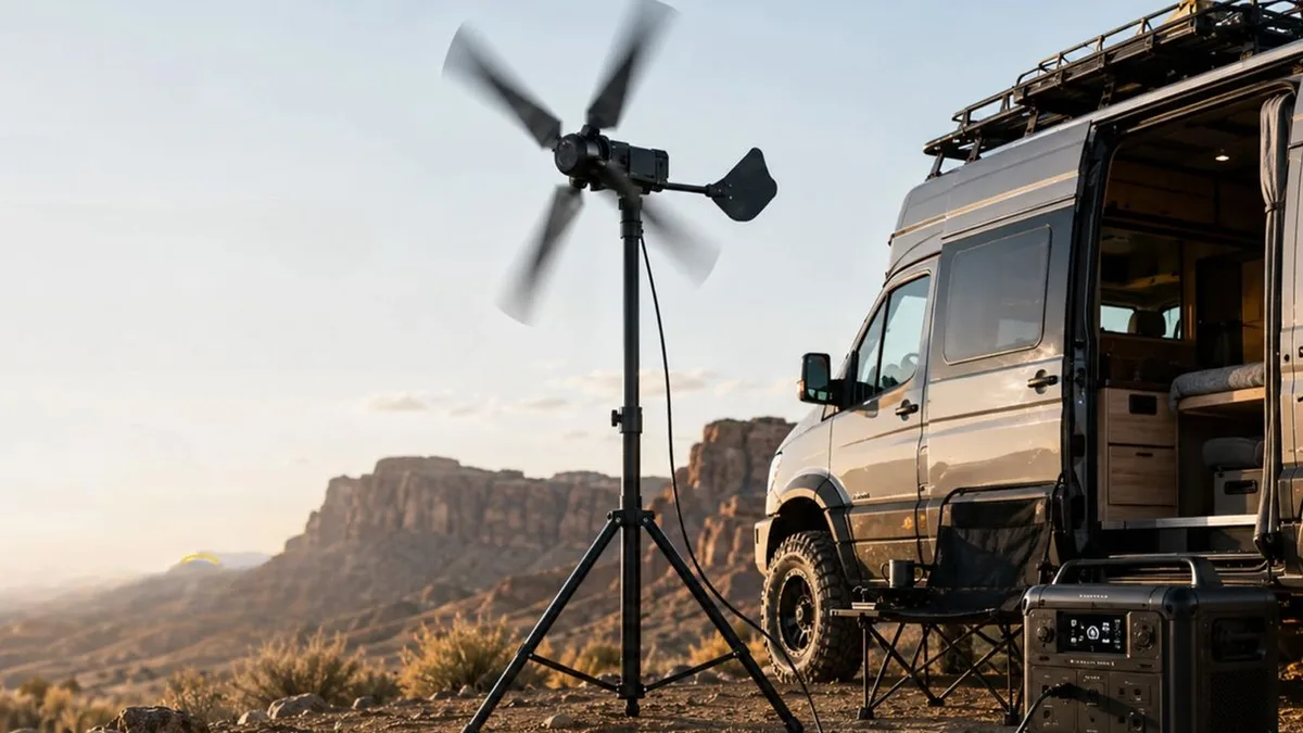 Portable wind turbines are riding the DIY energy boom — Ventyra R1 smashes Kickstarter goal by 90x, promising 35-minute phone charges