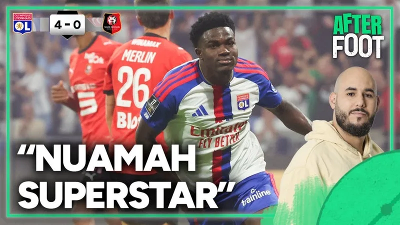 Lyon 4-0 Rennes : "Nuamah sperstar" s'enthousiasme Acherchour