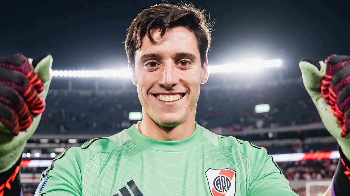 Juventus hizo un sondeo por Santiago Beltrán y River ya trabaja para mejorar el contrato del arquero