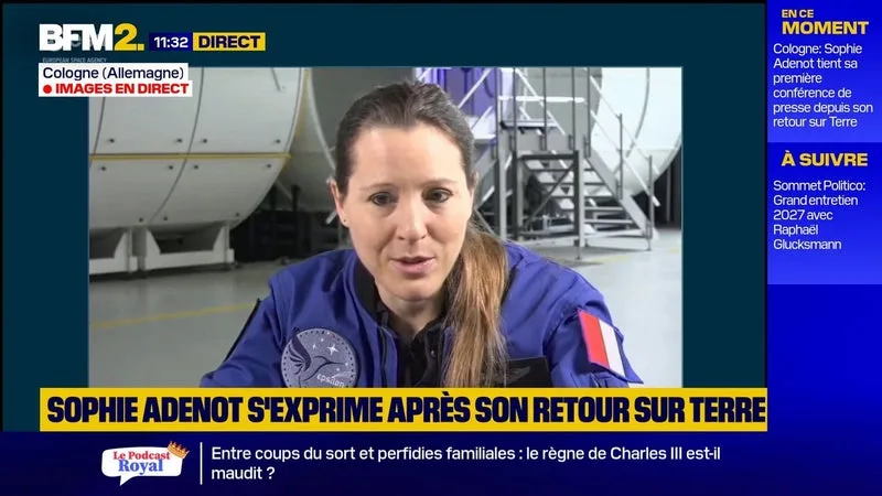 Sophie Adenot de retour sur Terre: "La récupération se passe très bien", confie l'astronaute française