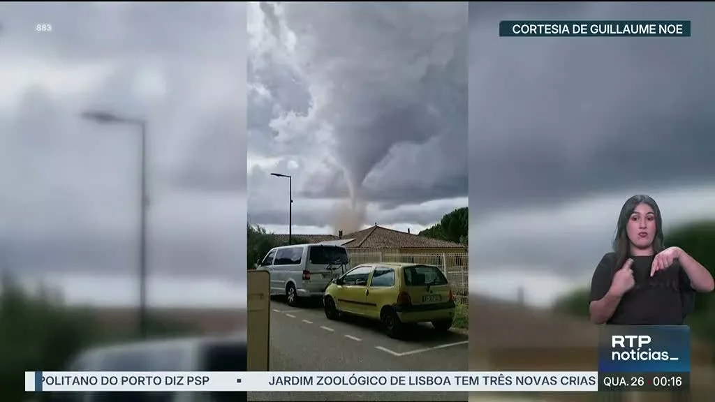 Tornado devasta aldeia no sul de França e faz mais de 40 Feridos