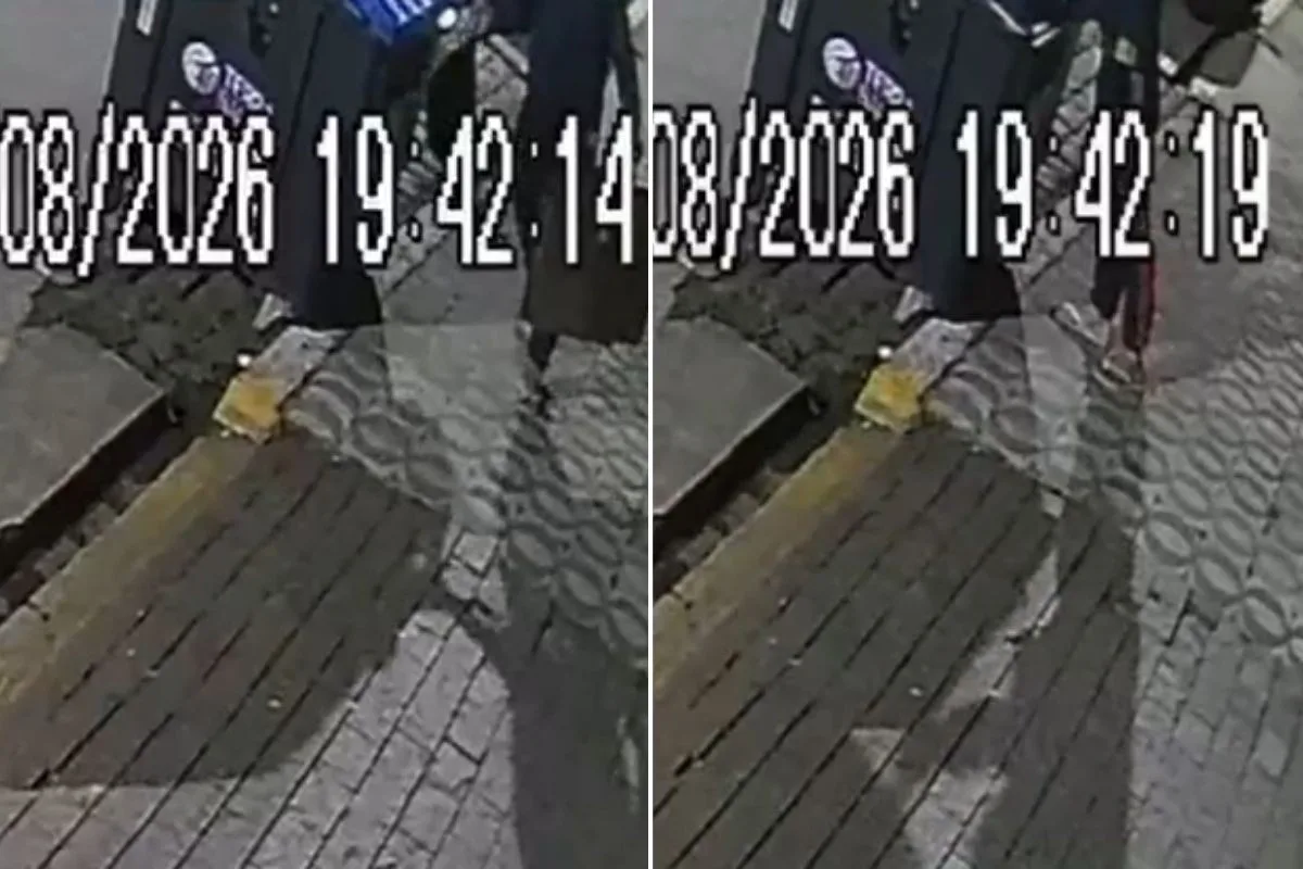 Vídeo mostra homem jogando feto em lixeira no litoral de SP