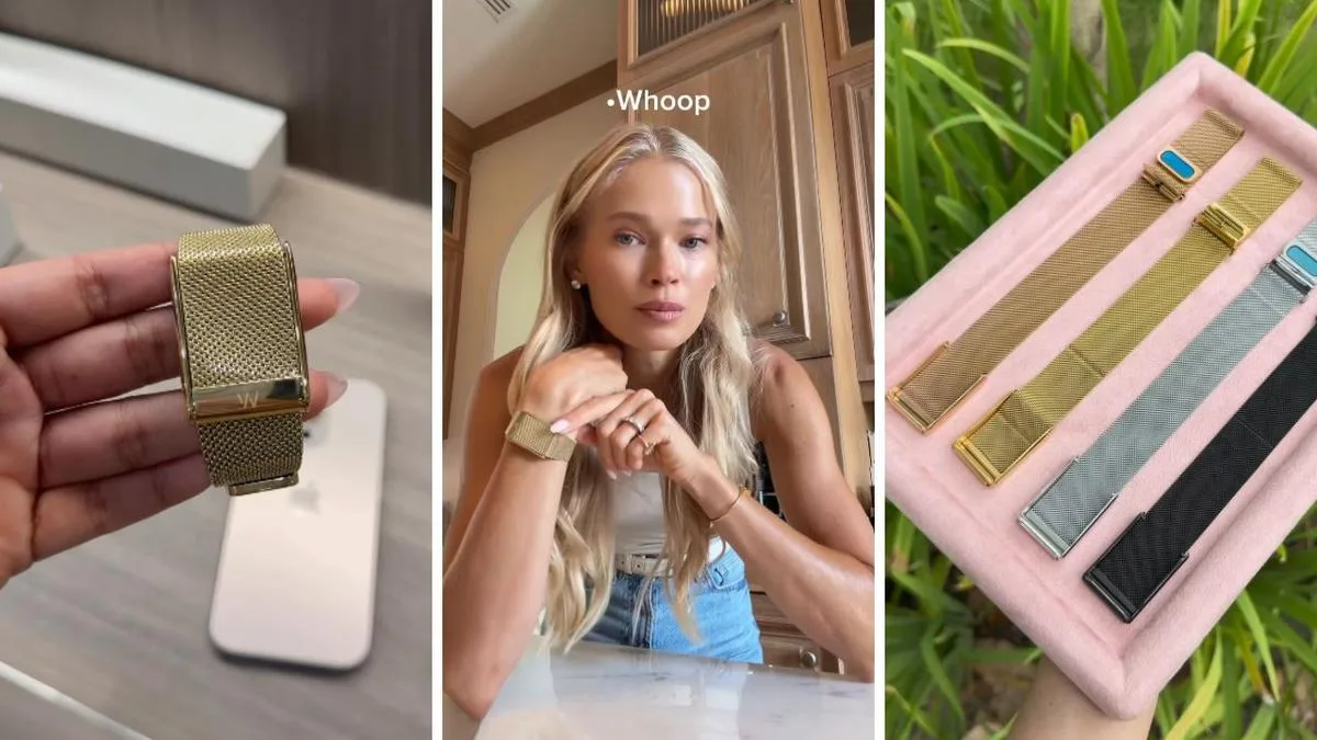 The WHOOP ‘jewellery’ band designed to finally make wellness wearables look chic