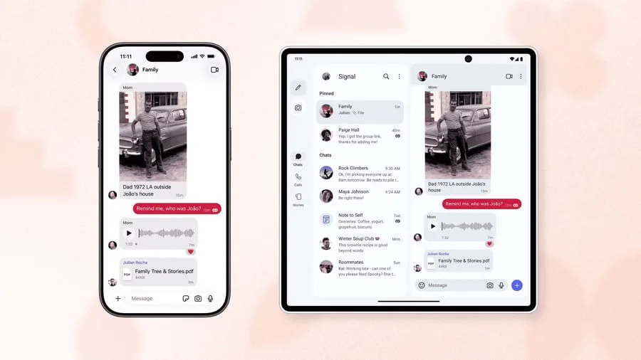 Flexiblere Messenger-Kopplung: Signal auf mehreren Mobilgeräten nutzen
