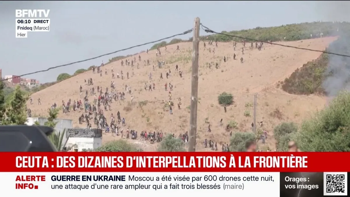 Ceuta: des dizaines d'interpellations à la frontière entre le Maroc et l'Espagne