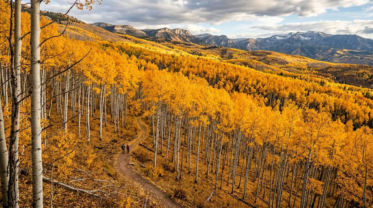Uma floresta de cerca de 47.000 troncos em Utah é geneticamente uma única árvore: Pando ocupa 43 hectares e pesa 5,8 milhões de kg porque todos os caules brotam do mesmo sistema de raízes