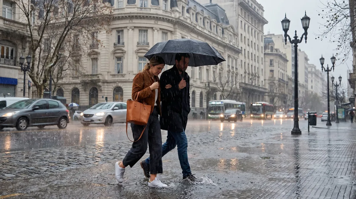 Hasta cuándo seguirá la lluvia en el AMBA y cómo seguirá el tiempo durante el fin de semana largo