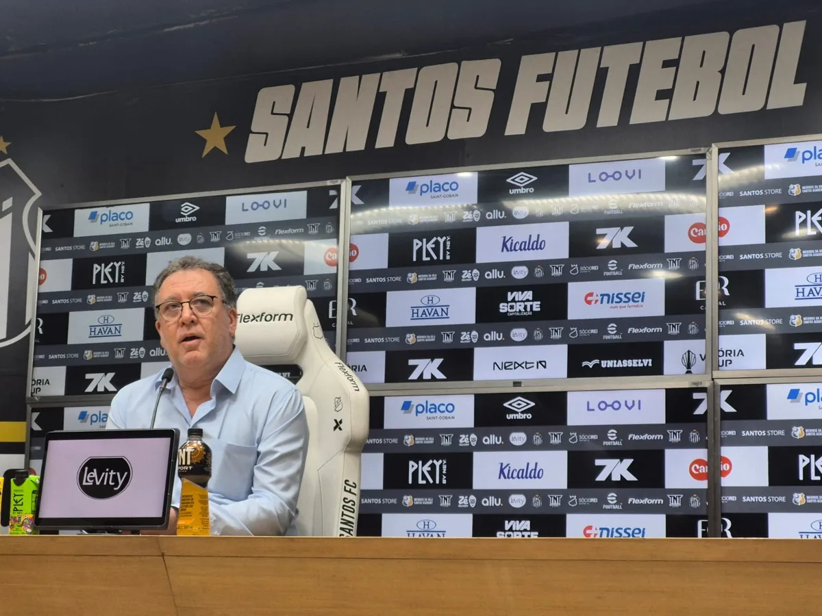Organizada do Santos se reúne com Marcelo Teixeira na Vila Belmiro